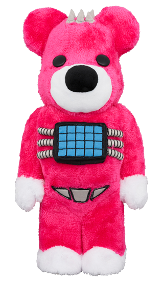 Psycho Teddy Bear Pink Costume 400% Bearbrick by Medicom Toy