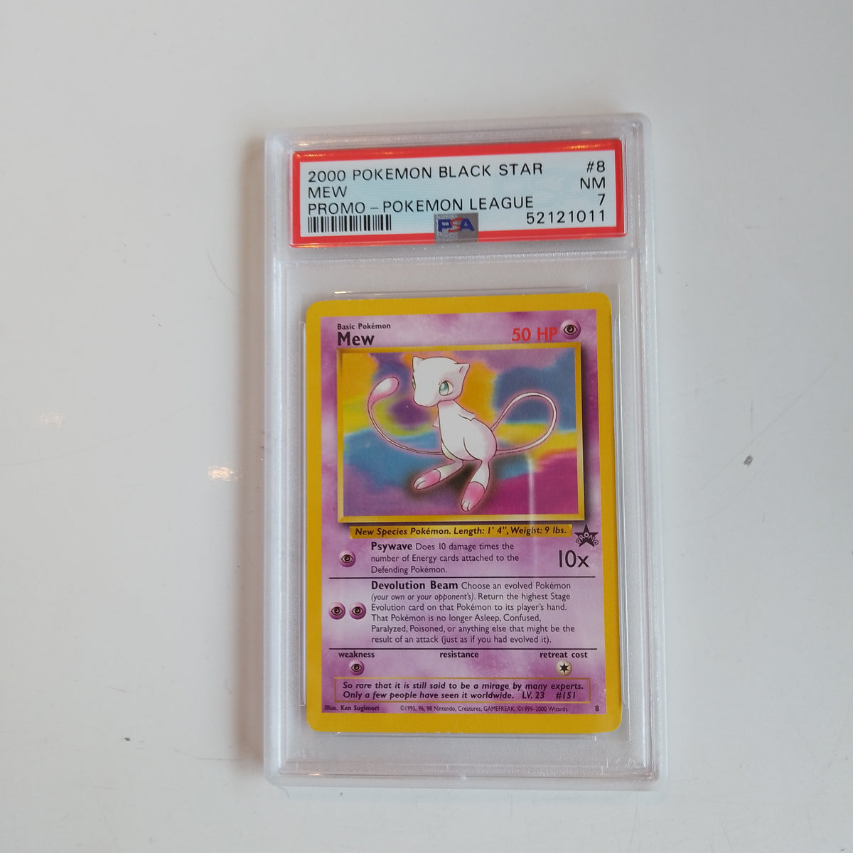 2000 Pokemon Black Star Mew (PSA Grade 7) - Pokemon TCG