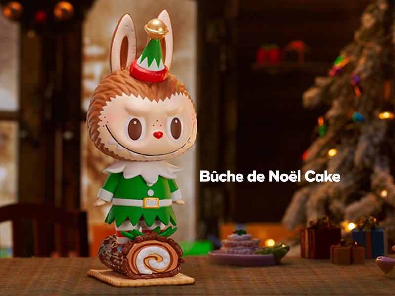 Buche de Noel Cake - The Monsters Let&#39;s Christmas Series by Kasing Lung x POP MART