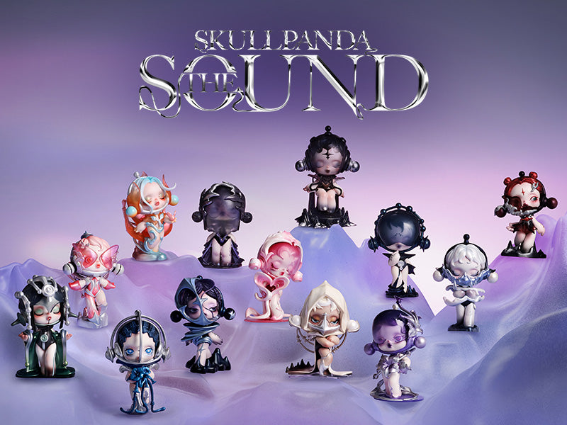 Skullpanda The Sound Series figures by POP MART