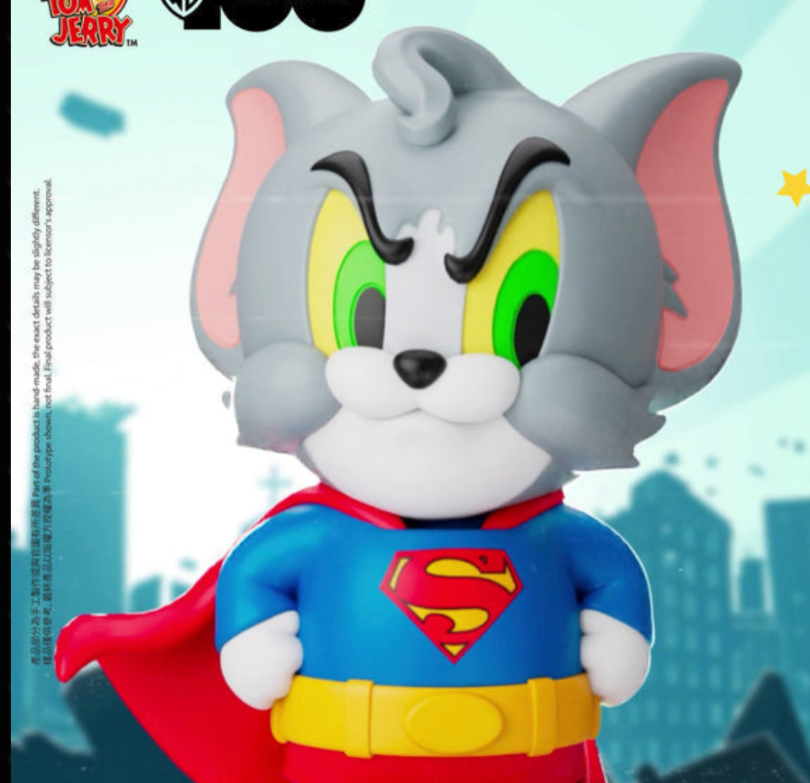 Tom As Superman - Tom and Jerry in Costume Vin-Blop by Soap Studio