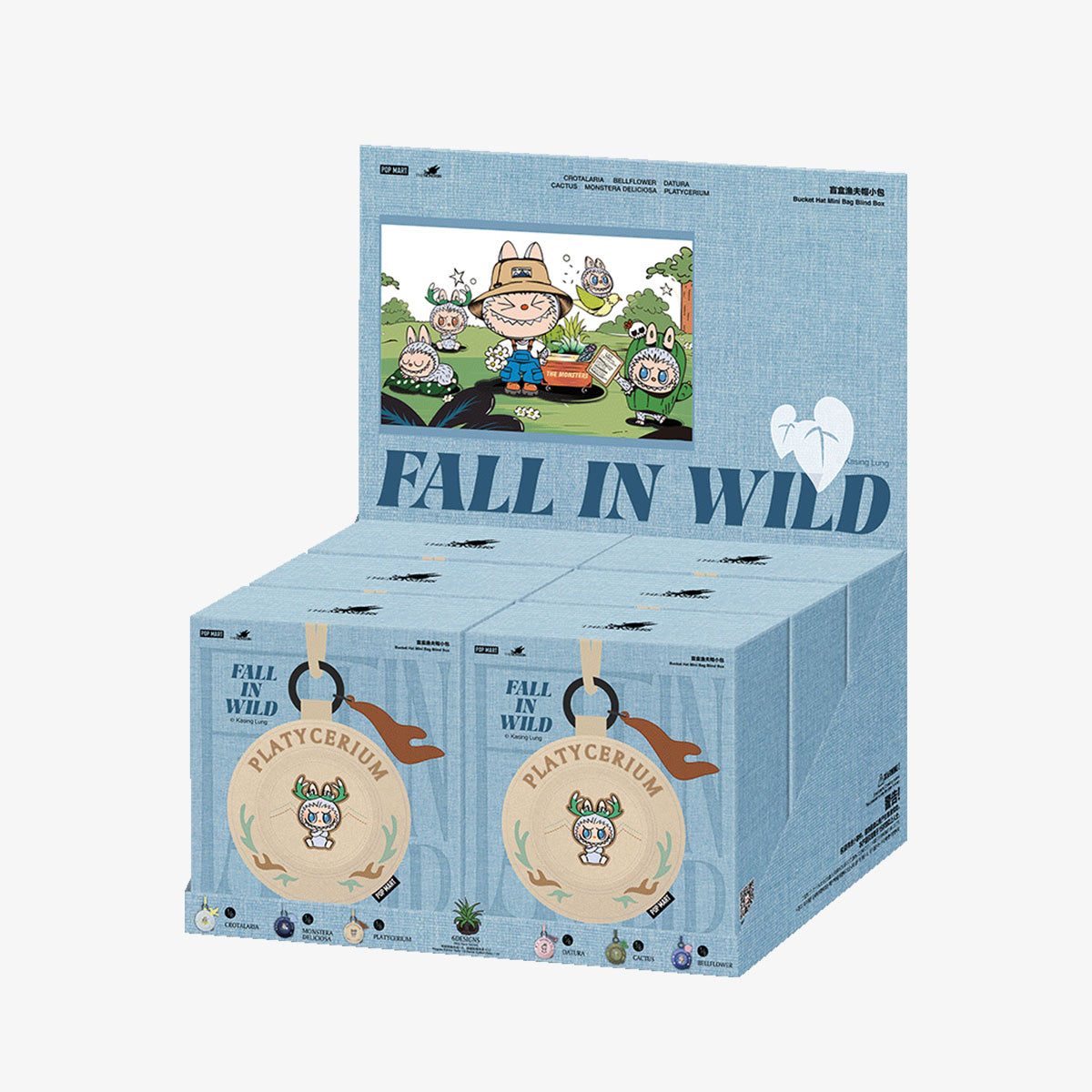 THE MONSTERS FALL IN WILD SERIES-Bucket Hat Mini Bag Blind Box by POP MART