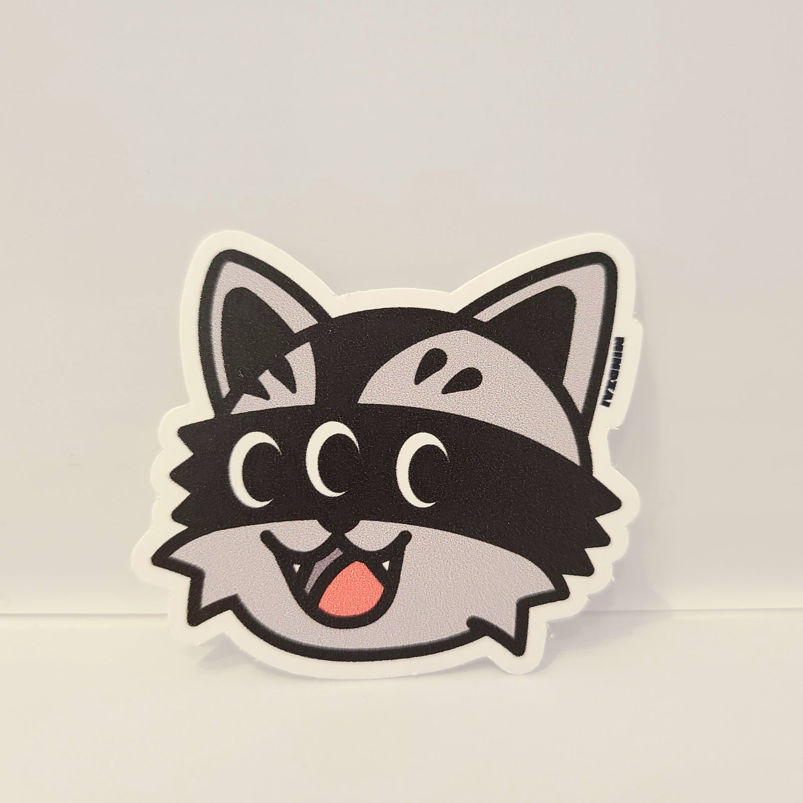 Hunter Happy Open Mouth Small Sticker