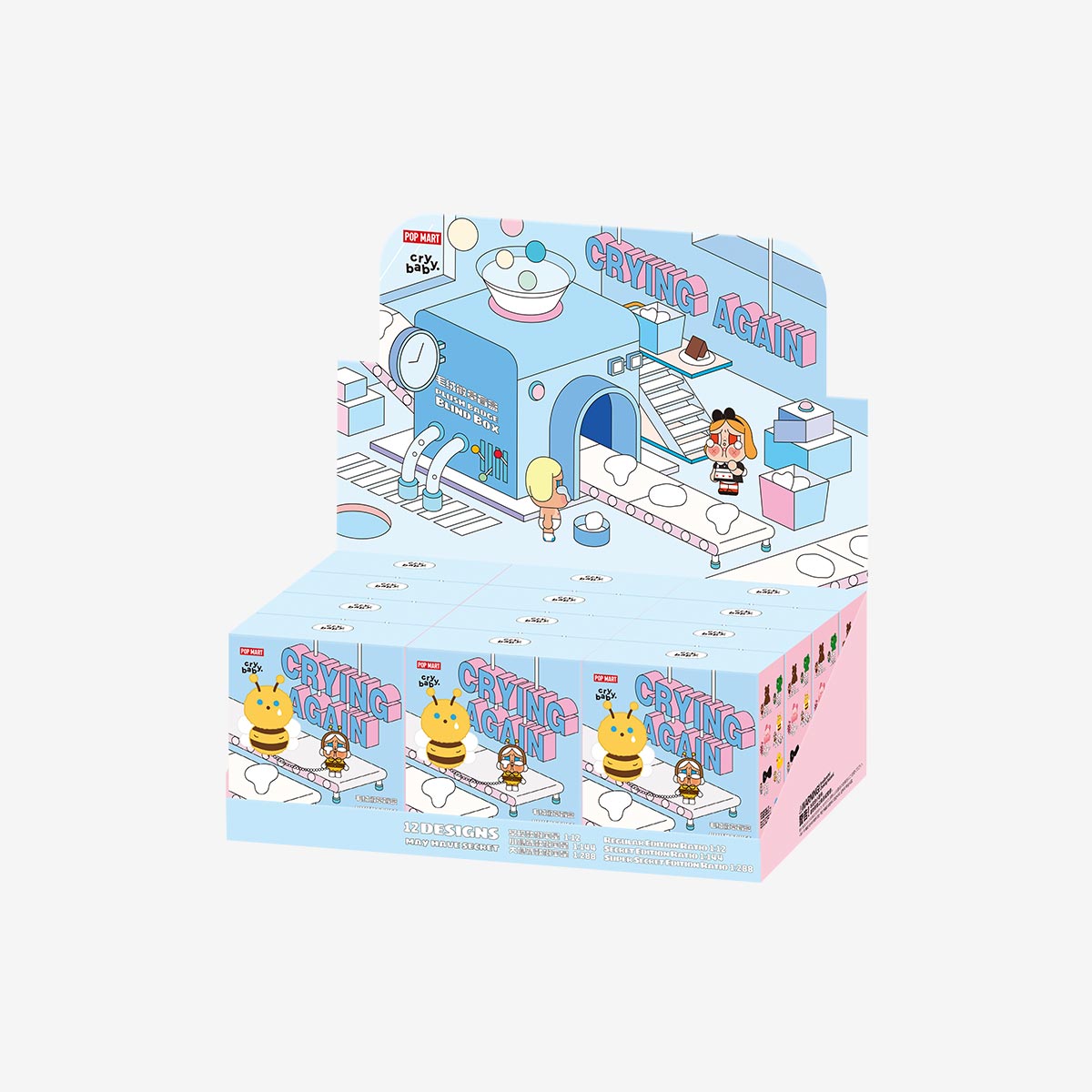 CRYBABY Crying Again Series-Plush Badge Blind Box by POP MART