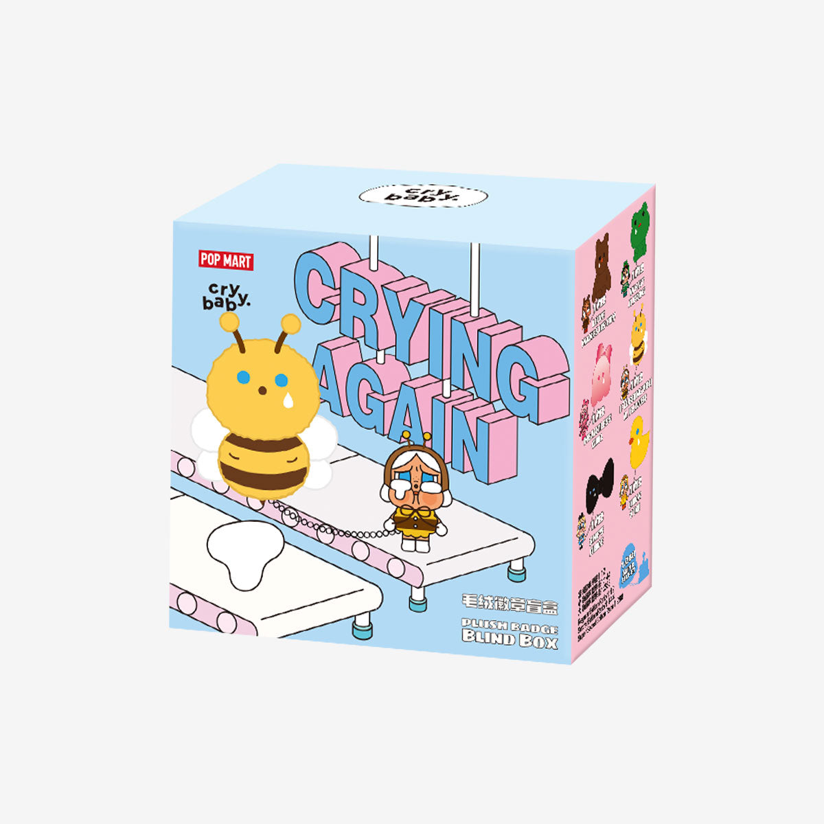 CRYBABY Crying Again Series-Plush Badge Blind Box by POP MART