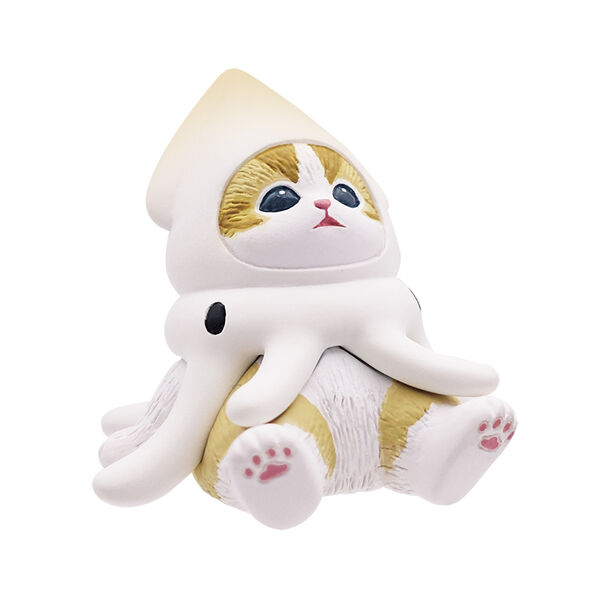 Squid  - Sitting Mofusand Sea Creatures Nyan Mini Cat Figures