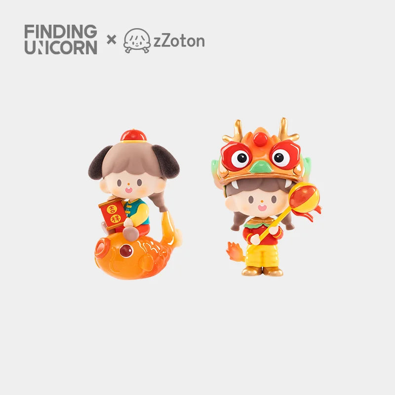 zZoton New Year In Apple Village Series Blind Box by Finding Unicorn