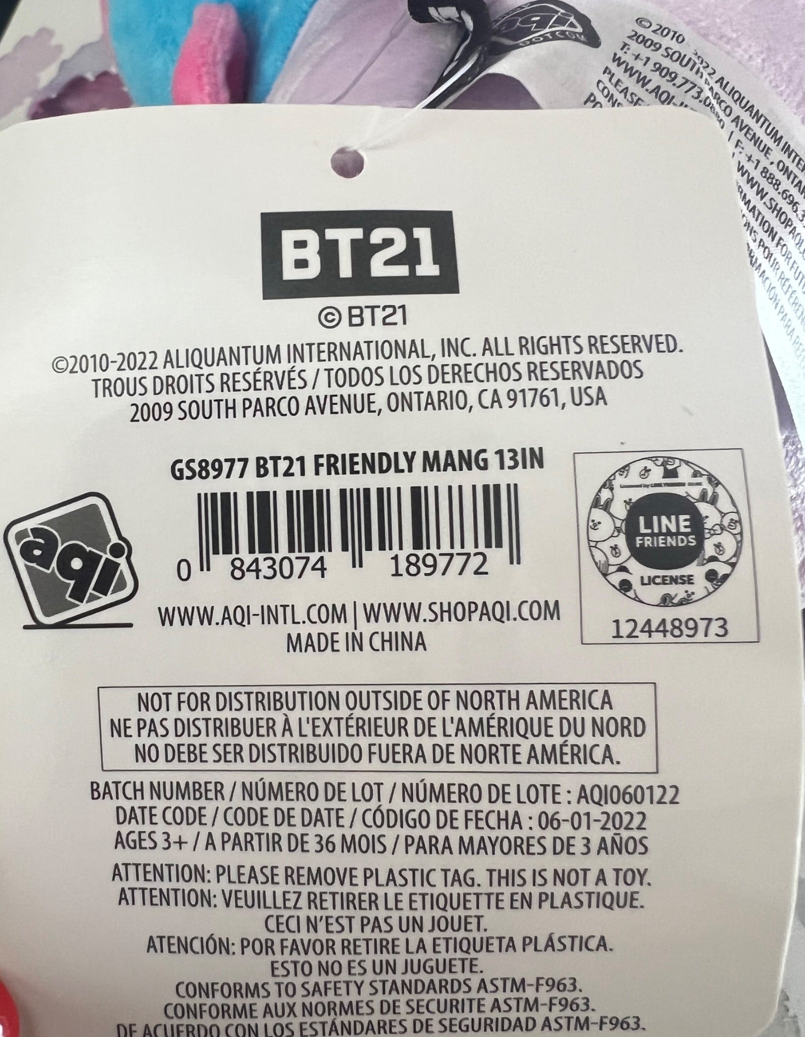 BTS BT21 X Line Friends Crossover Plush - 1