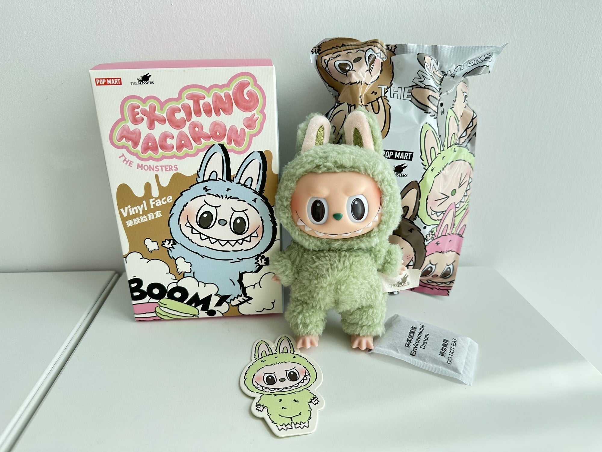 Green Grape - The Monsters Exciting Macarons Vinyl Face Blind Box by POP MART - 1