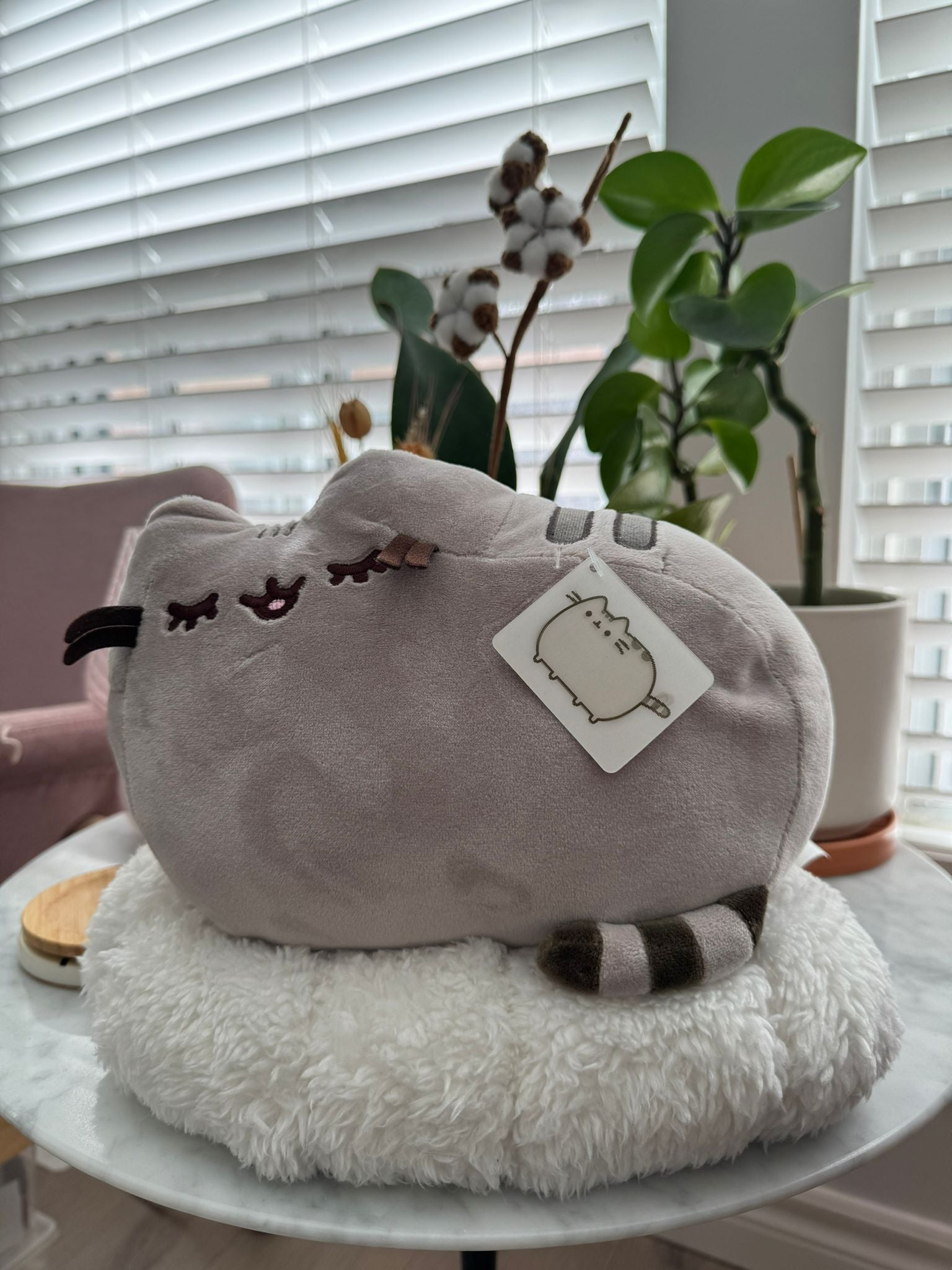 Pusheen plush sleeping on cloud - 1