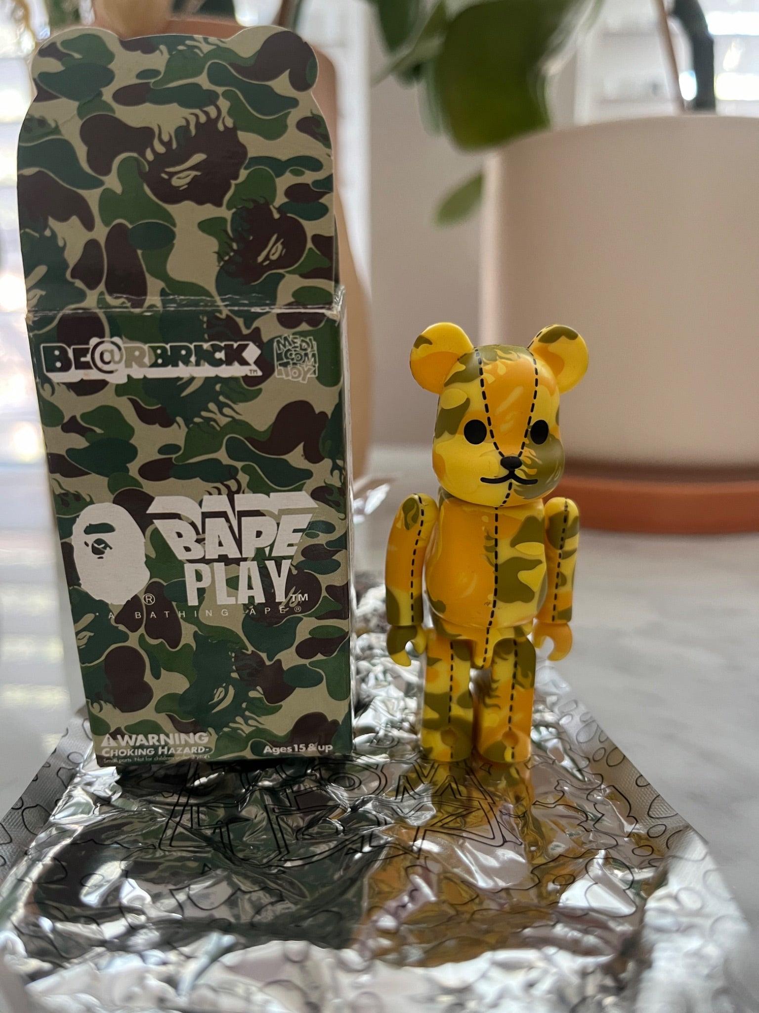 Bearbrick Bape Play Yellow Camo 2003 - 1