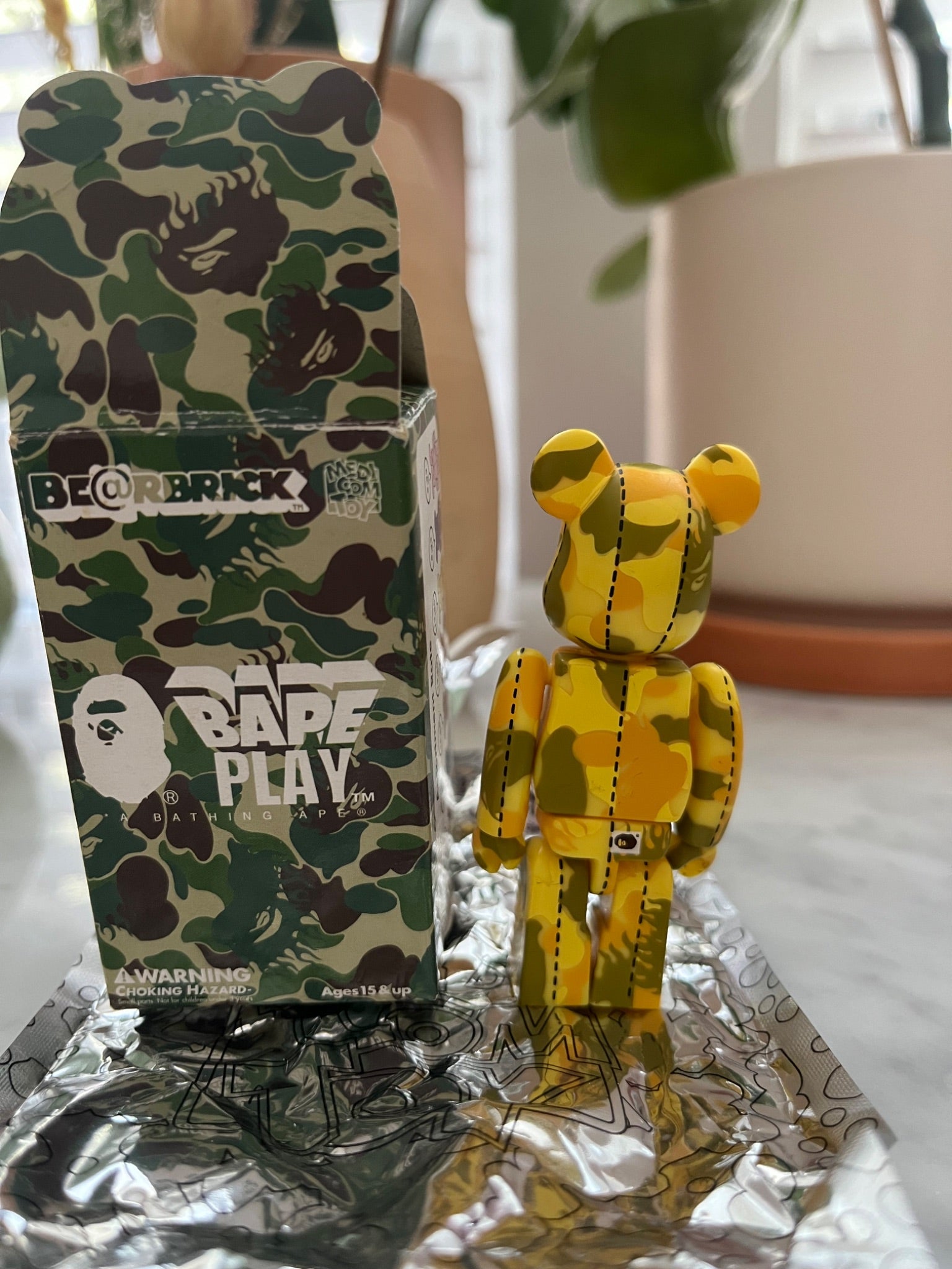 Bearbrick Bape Play Yellow Camo 2003 - 1