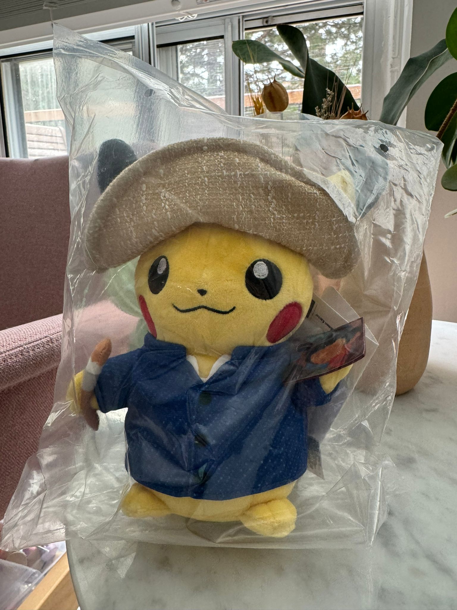 Pokemon Centre Pikachu Van Gogh Plush - 1