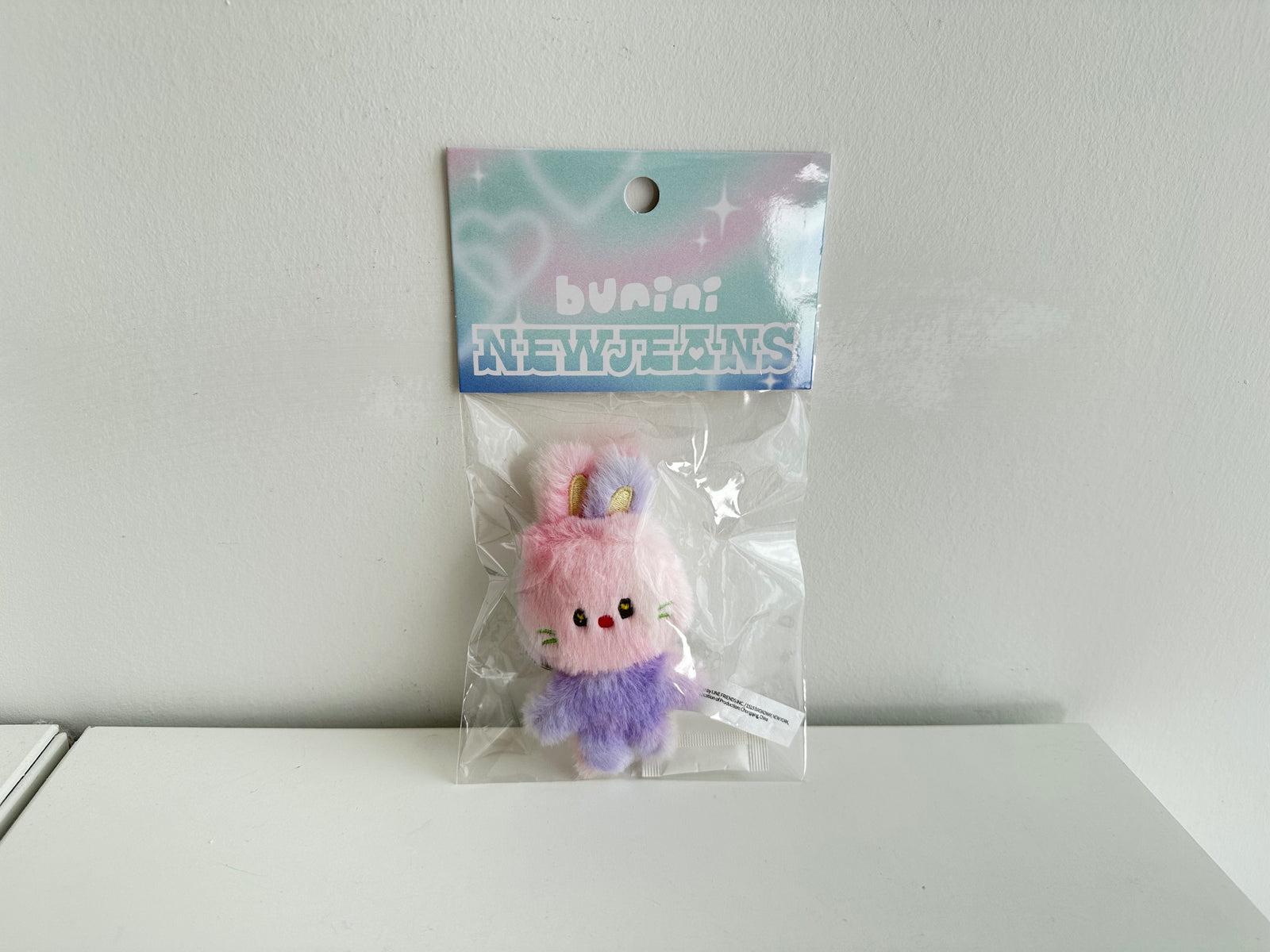 PINK - NEWJEANS BUNINI KEYRING by LINE FRIENDS  - 1