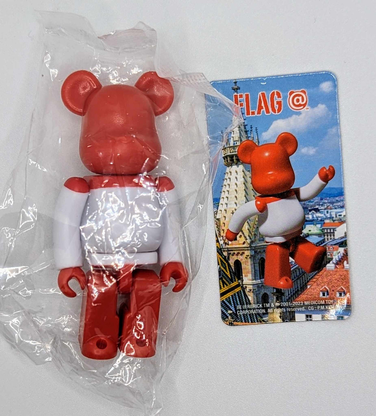 Austria (Flag) - Bearbrick Series 47 by Medicom - 1