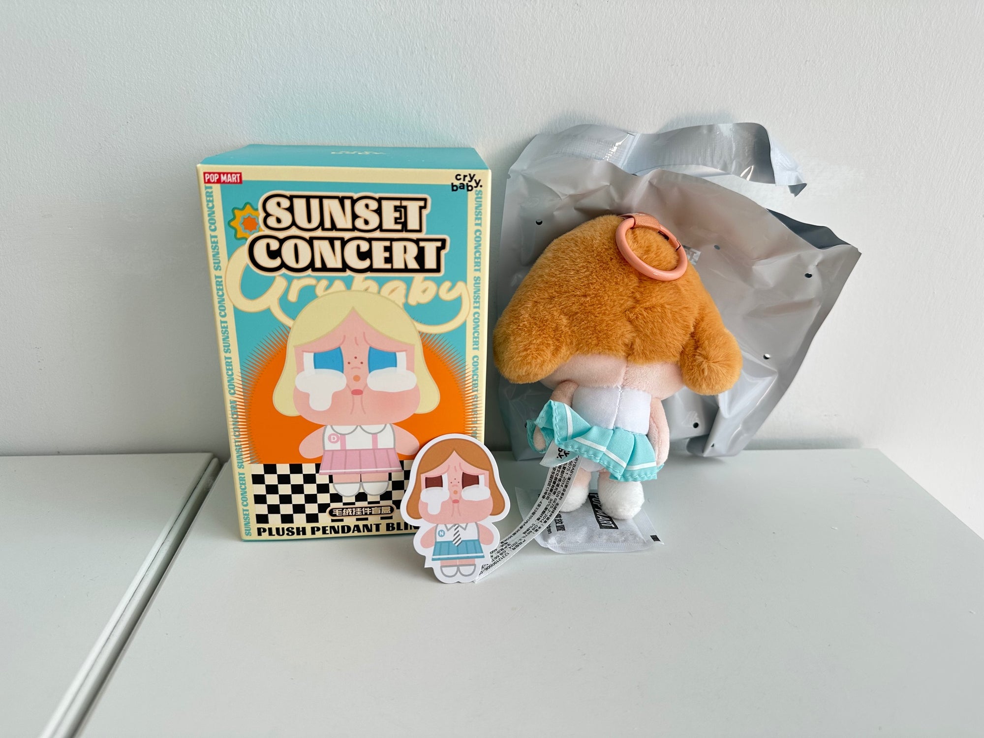 Beige Blue - CRYBABY Sunset Concert Series-Plush Pendant by POP MART - 3