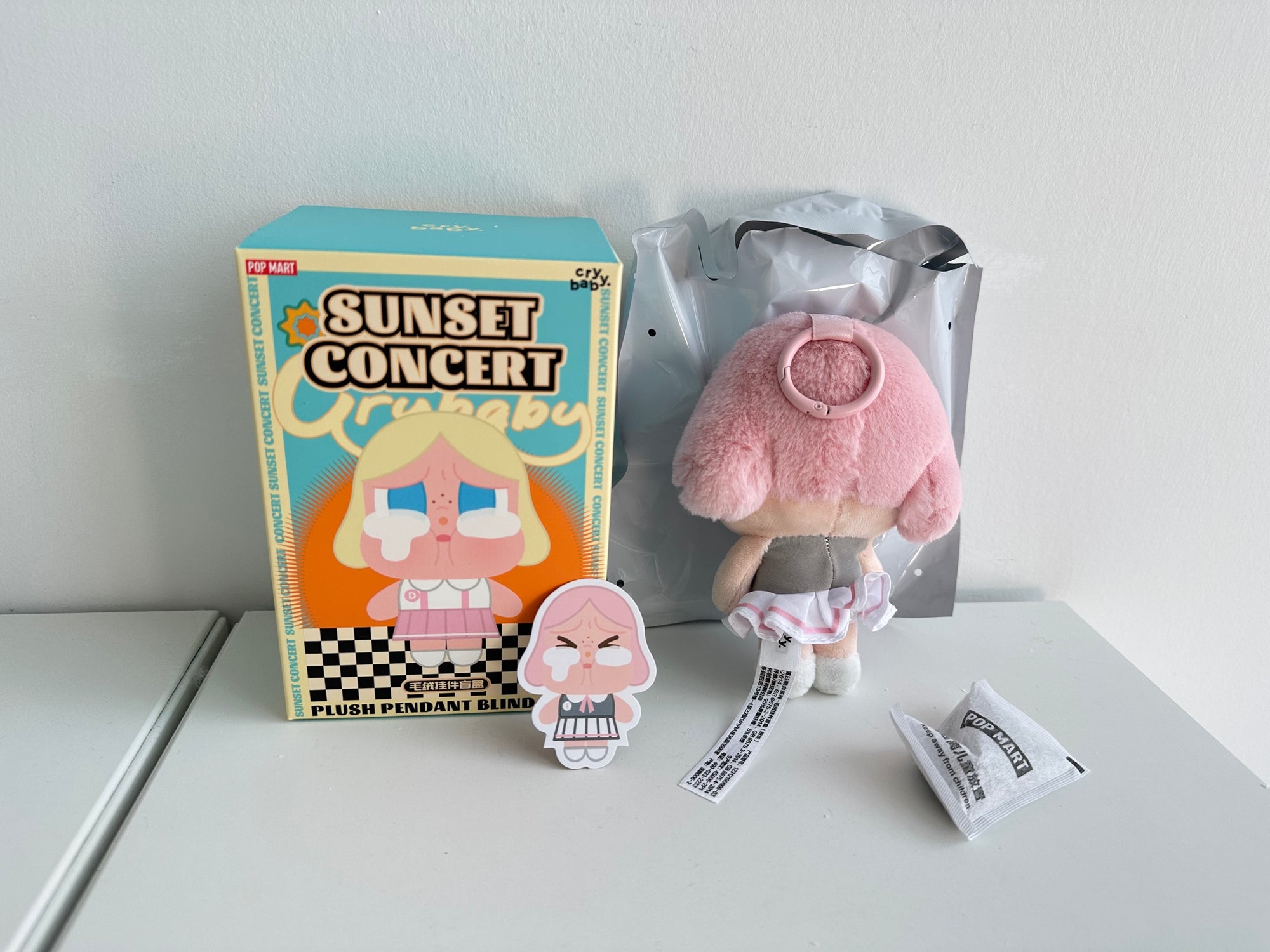 Pink Grey - CRYBABY Sunset Concert Series-Plush Pendant by POP MART - 3