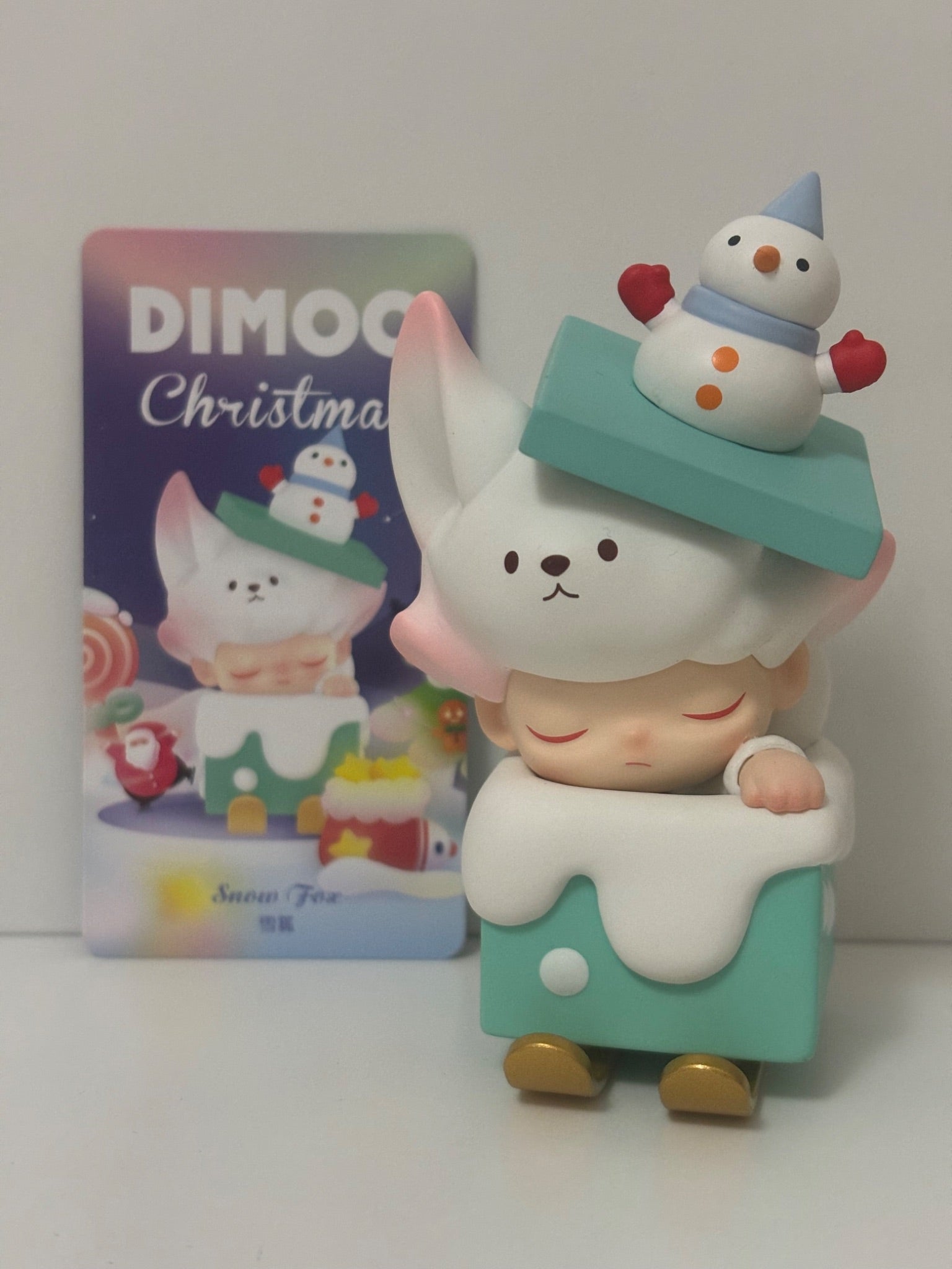 Popmart Dimoo Christmas - Snow Fox - 1