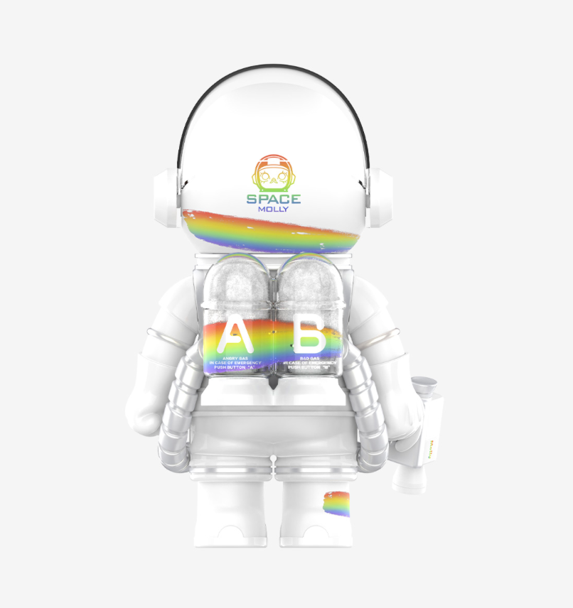 Product 01 - MEGA SPACE MOLLY 400% Rainbow by POP MART - 8