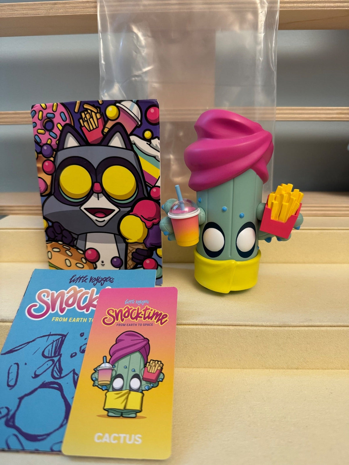 Pop Mart x Coarse Little Voyagers Snack - Time Earth - CACTUS - 1