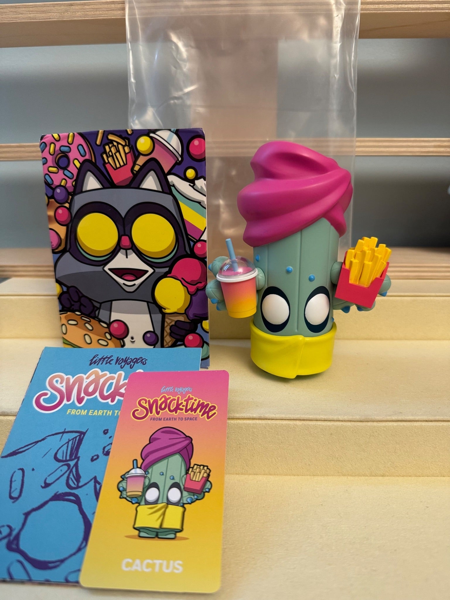 Pop Mart x Coarse Little Voyagers Snack - Time Earth - CACTUS - 1