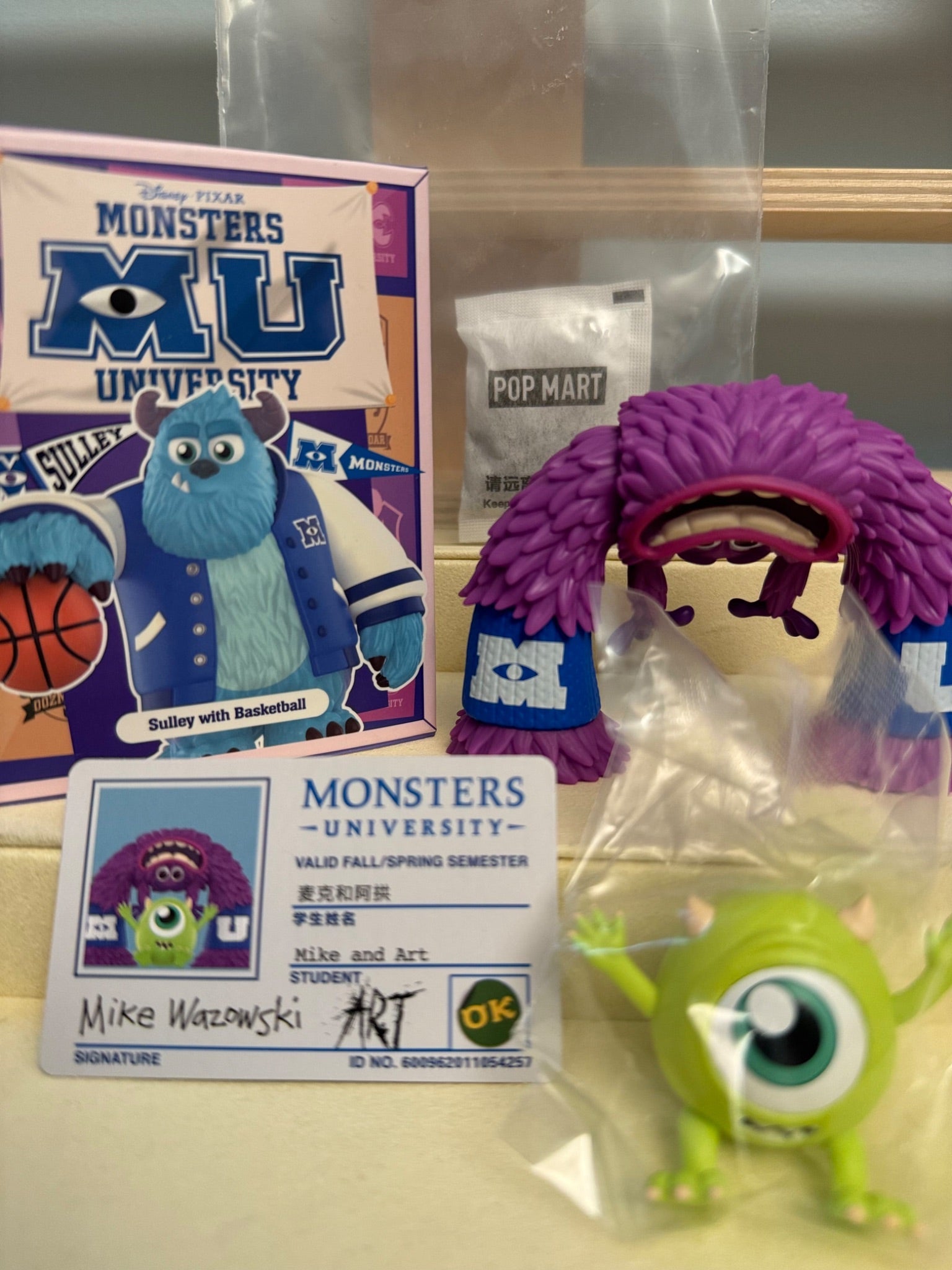 Pop Mart Disney Pixar Monsters University - Mike and Art - 1