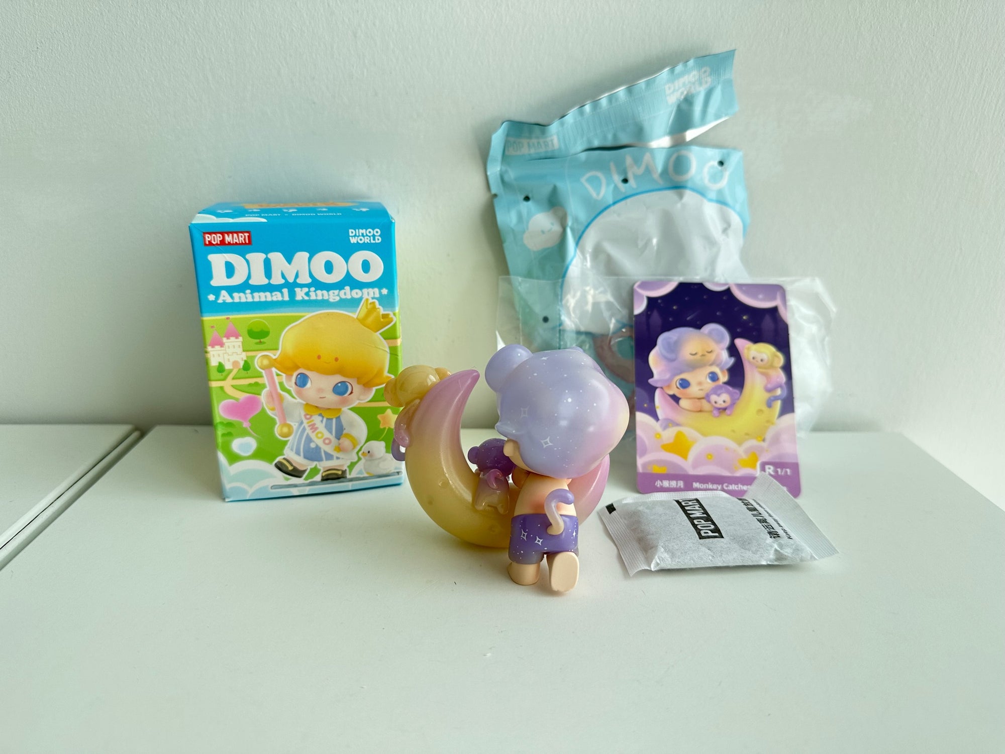 Monkey Catches The Moon (Secret /Chaser)- DIMOO Animal Kingdom Series Figures by POP MART - 3