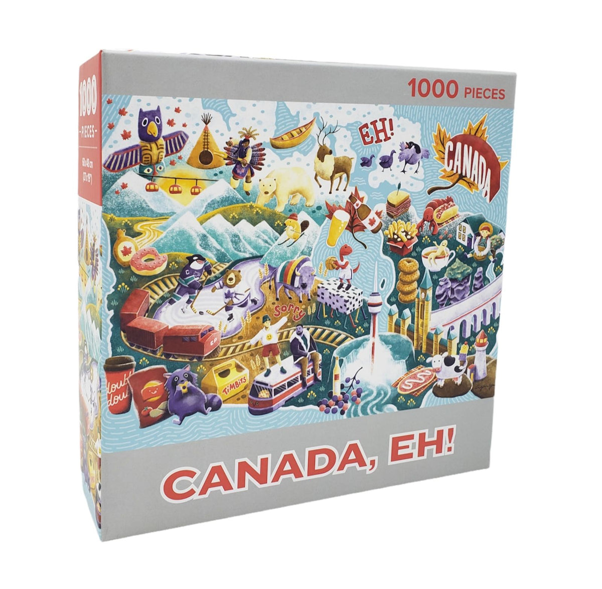 1000 pieces Canada Eh! jigsaw puzzle by Arcadia Puzzles - 1