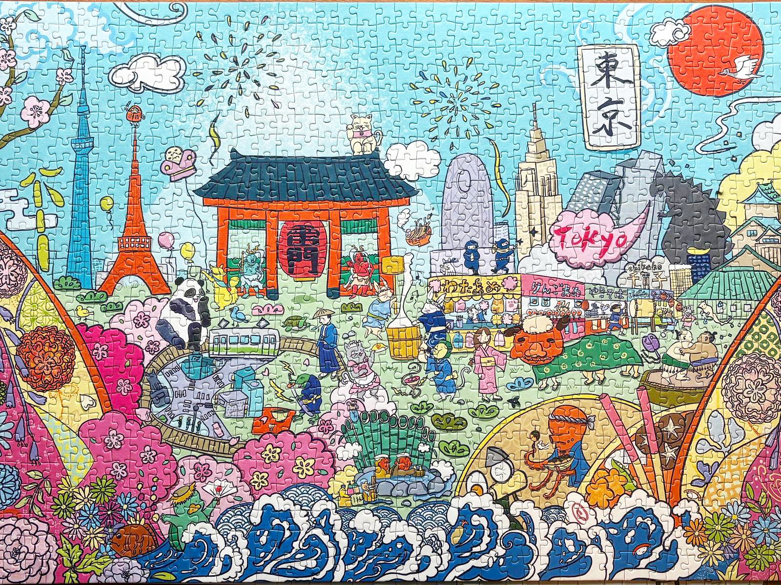 1000 pieces Tokyo Treasure Jigsaw Puzzle - Arcadia Puzzles - 1