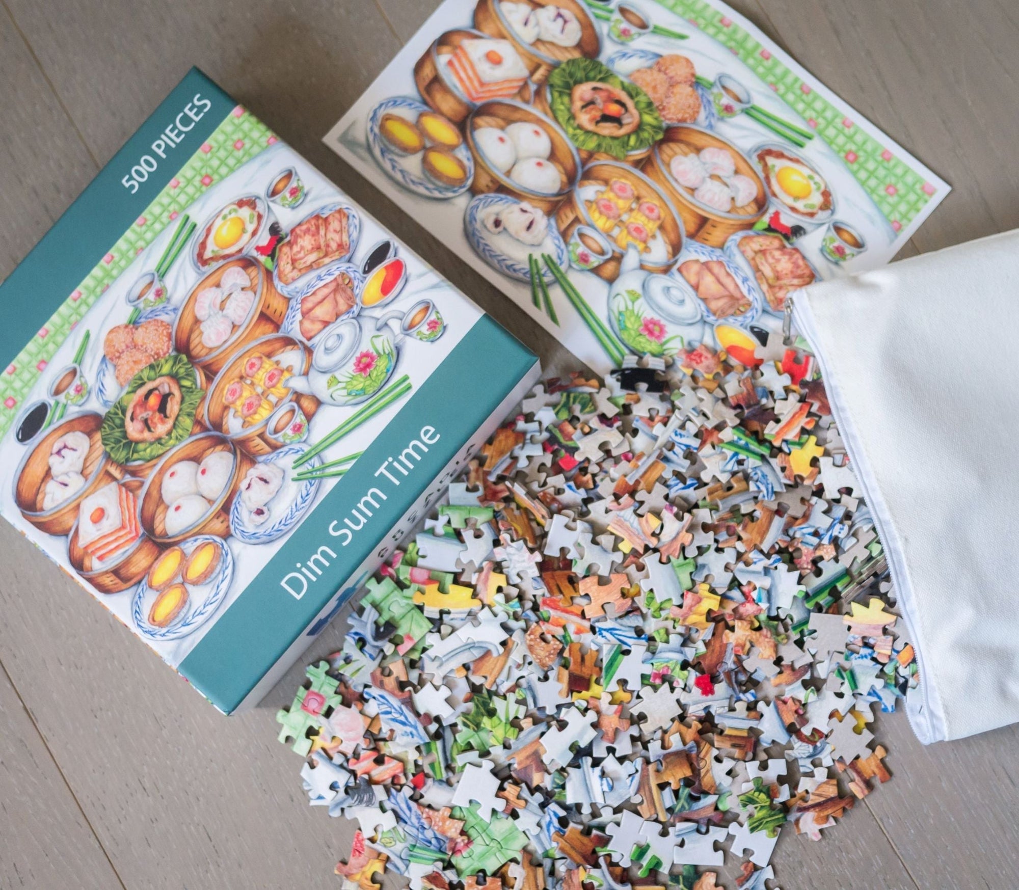 500 pieces Dim Sum Time Jigsaw Puzzle - Arcadia Puzzles - 2