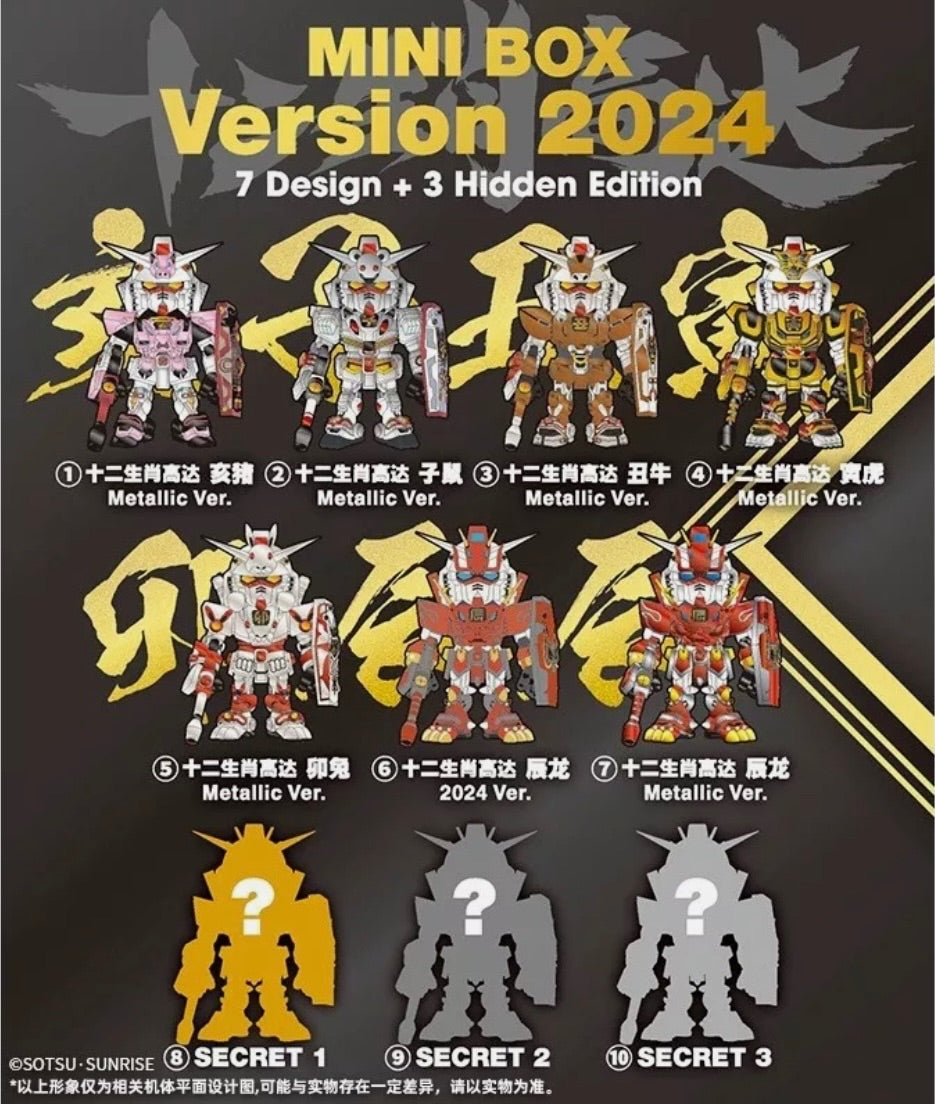 2024 Bandai 12 Chinese Zodiac Gundam  QMSV mini Bandai Namco - One blind box - 3