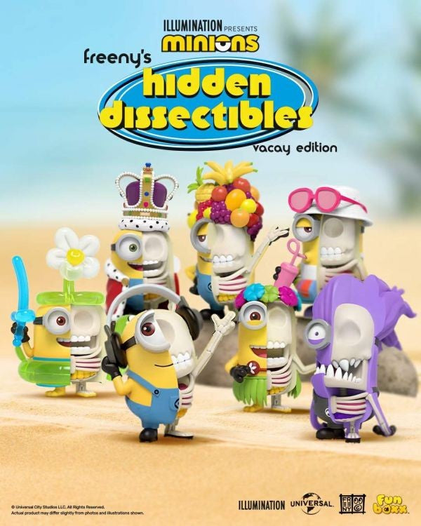 Minions Vacay Edition Freeny&#39;s Hidden Dissectibles - Mighty Jaxx - single blind box - 1