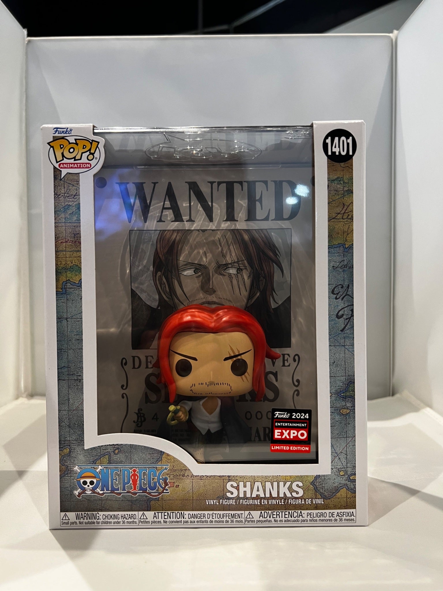 Shanks Wanted Poster 1401 - One Piece Entertainment Expo 2024 Shared Exclusive - Funko Pop