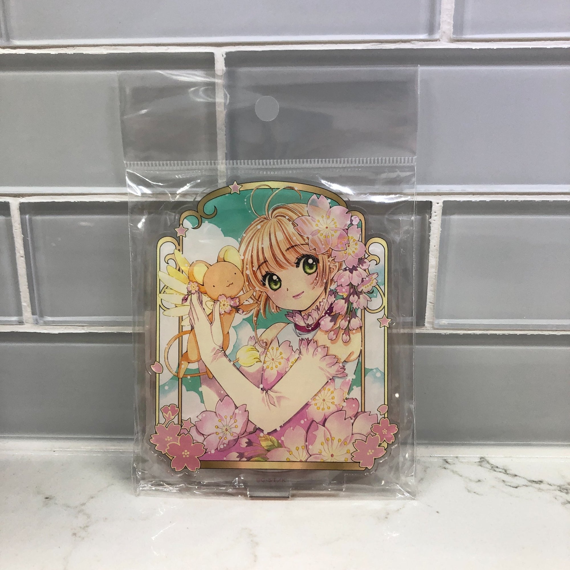 Style C (With Kero) - Cardcaptor Sakura Clear Card Acrylic Stand - Movic - 1