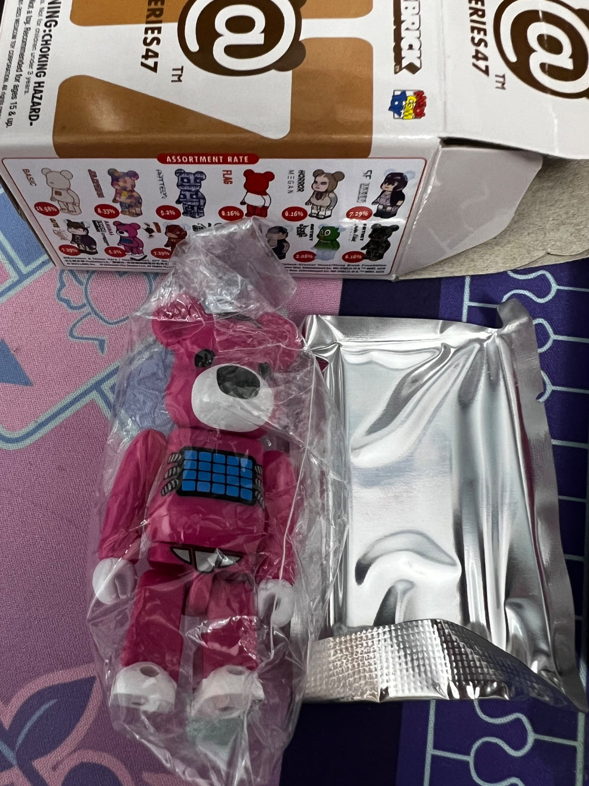 Pink Psycho Bear (Animal) - Bearbrick Series 47 - Medicom Toy - 1