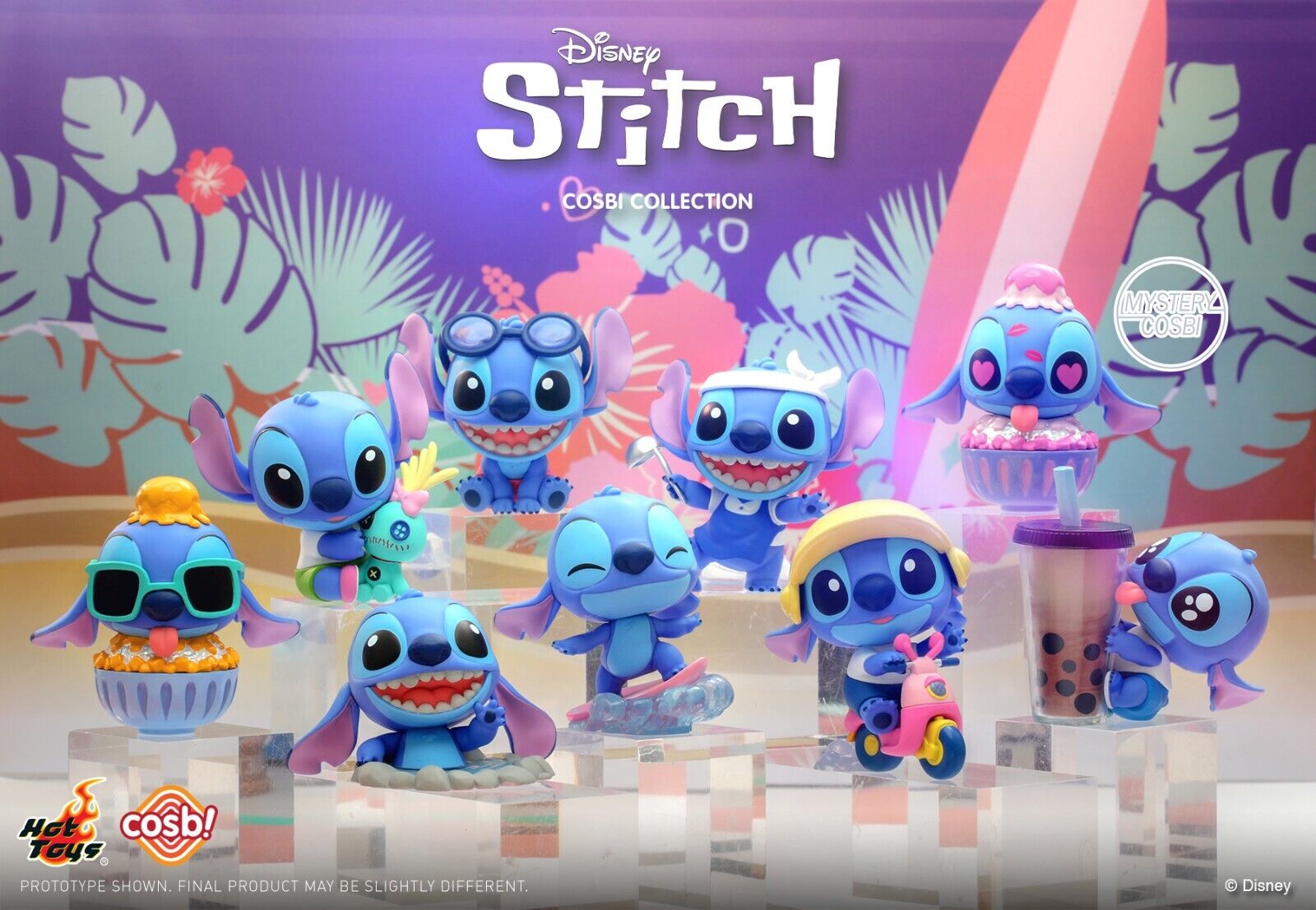 Disney Stitch Cosbi - hot toys collection - single blind box - 3