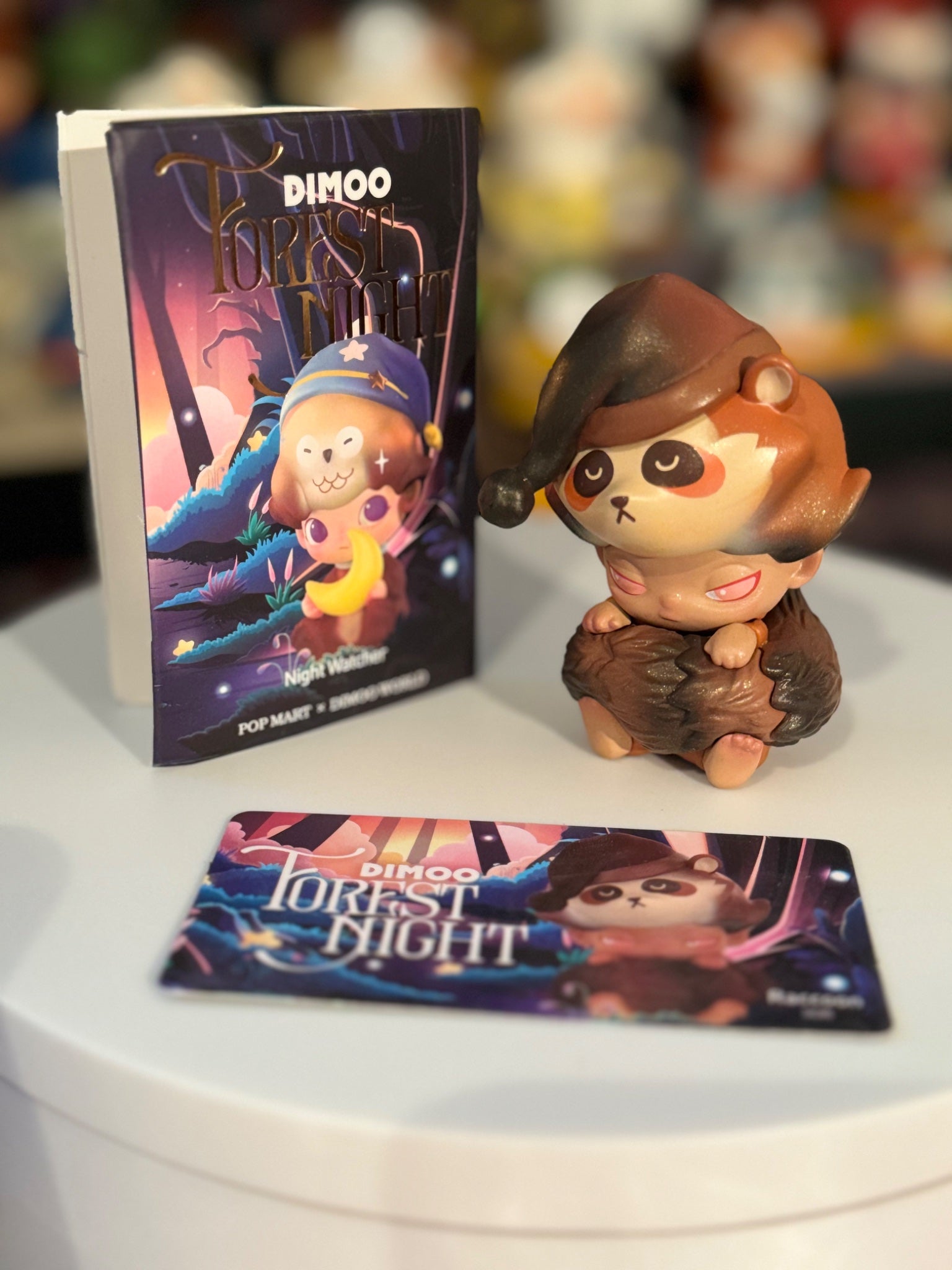 Raccoon - Pop mart x Dimoo world - Forest Night - 1