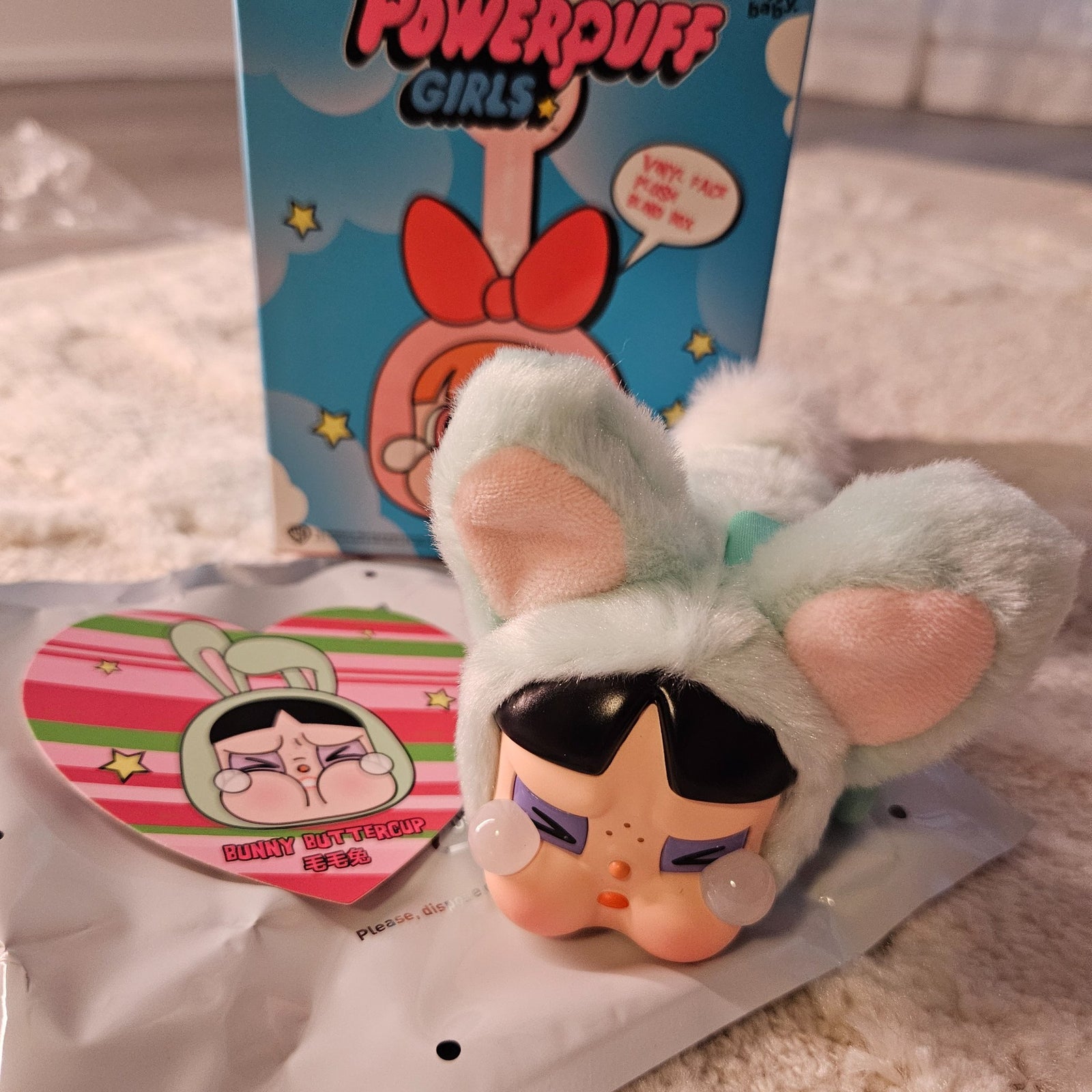 Bunny Buttercup - Crybaby x Power Puff Girls Vinyl Face Plush Blind Box by POP MART - 1