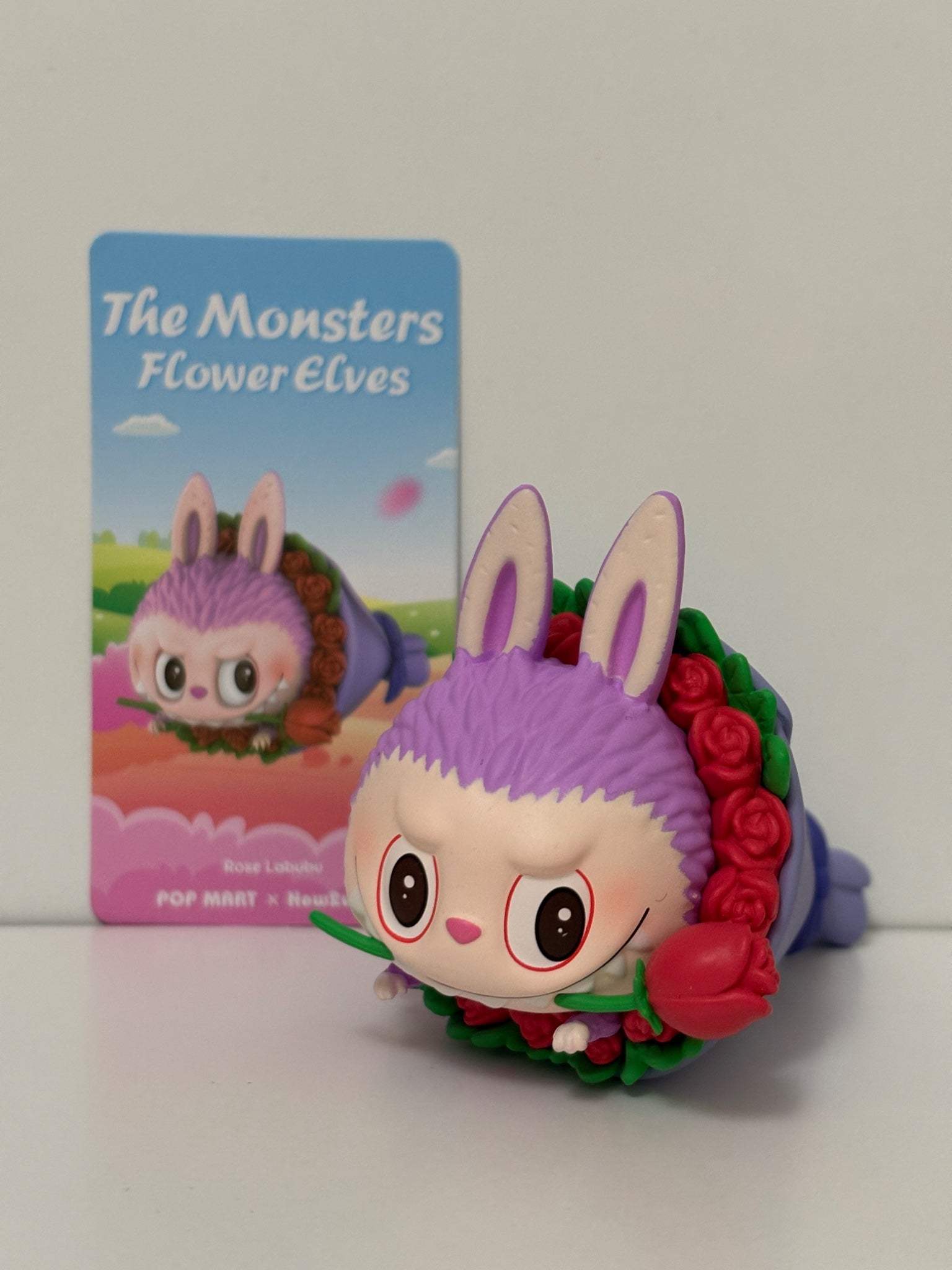 Popmart The Monsters Labubu Flower Elves - Rose Labubu - 1