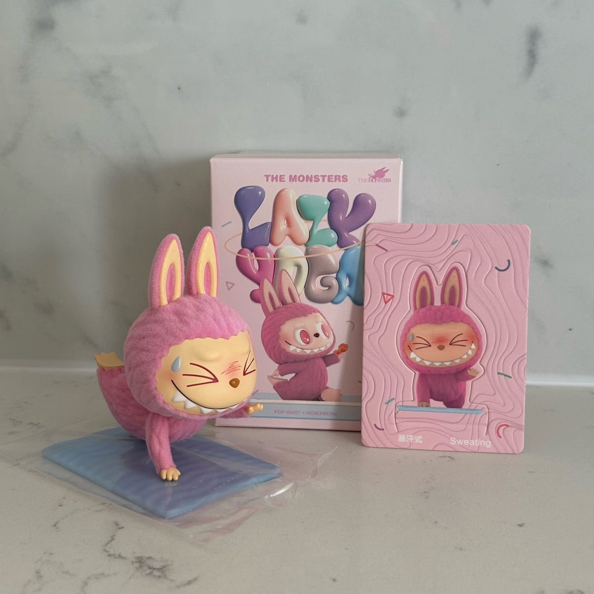 Sweating - Lazy Yoga Series Figures THE MONSTERS Labubu by POP MART - 1