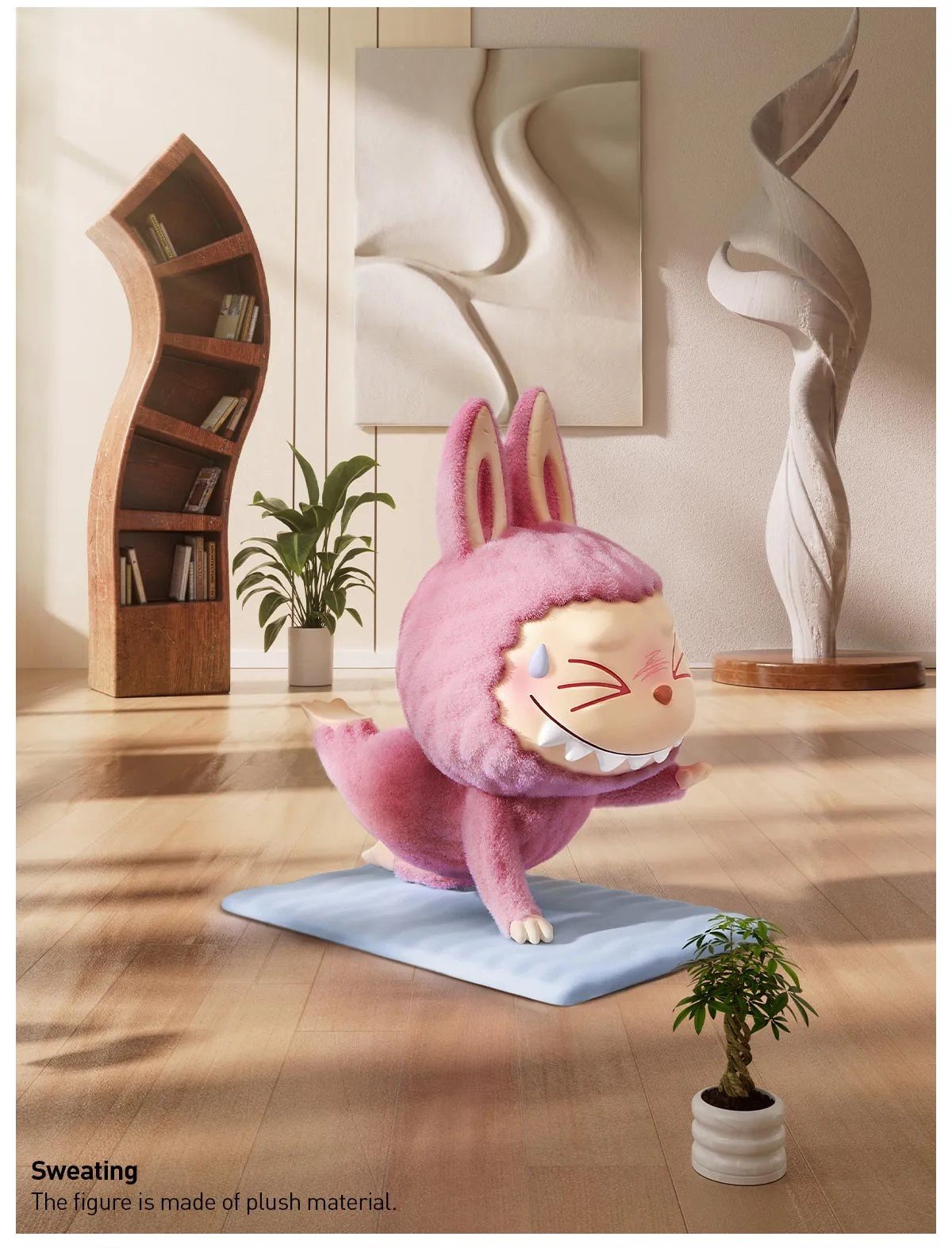 Sweating - Lazy Yoga Series Figures THE MONSTERS Labubu by POP MART - 1