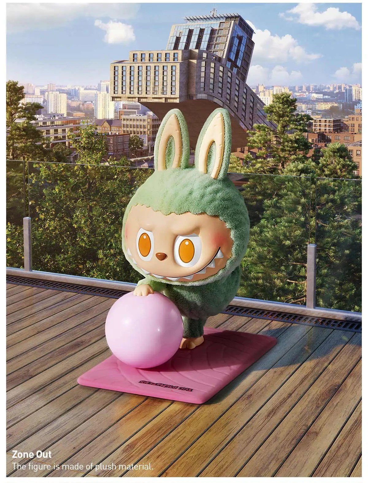 Zone Out - Lazy Yoga Series Figures THE MONSTERS Labubu by POP MART - 2