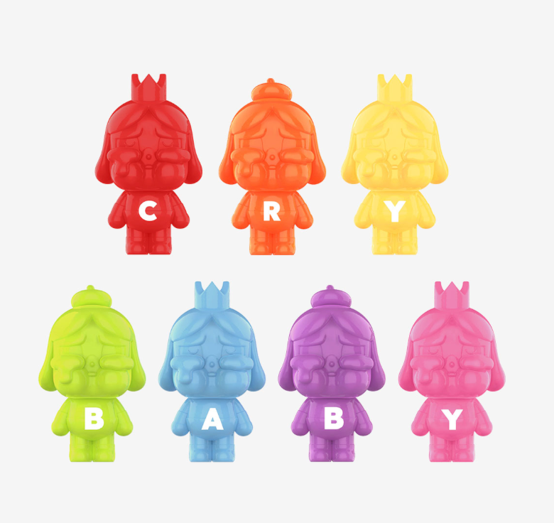 Rainbow Set - POP BEAN CRYBABY MINI FIGURE by POP MART - 2