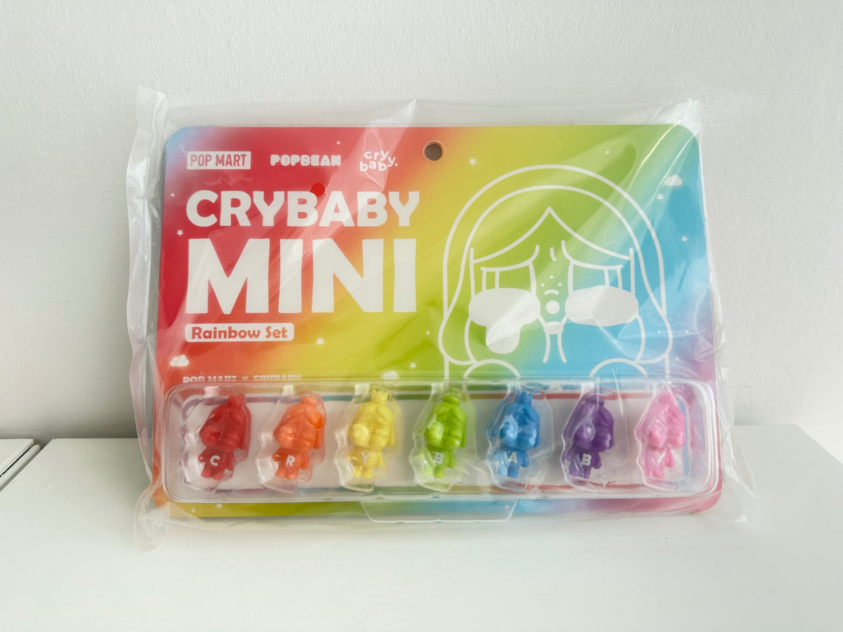 Rainbow Set - POP BEAN CRYBABY MINI FIGURE by POP MART - 1