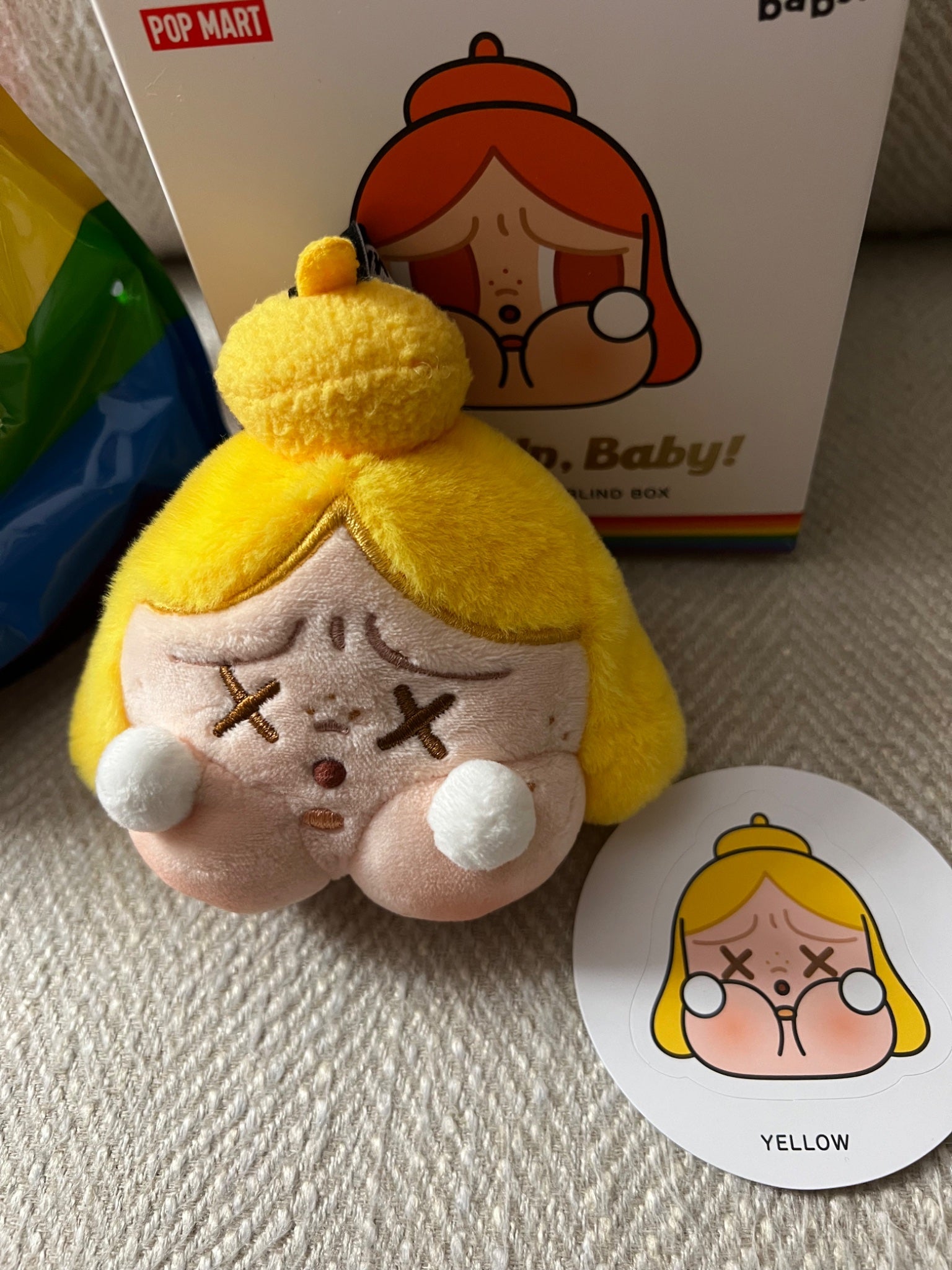 Crybaby Yellow - Cheer Up, Baby! Plush Pendant Series - Pop Mart - 1