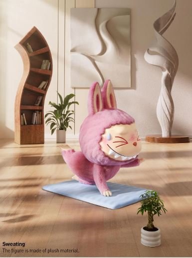 Sweating - Lazy Yoga Series Figures THE MONSTERS Labubu by POP MART - 3