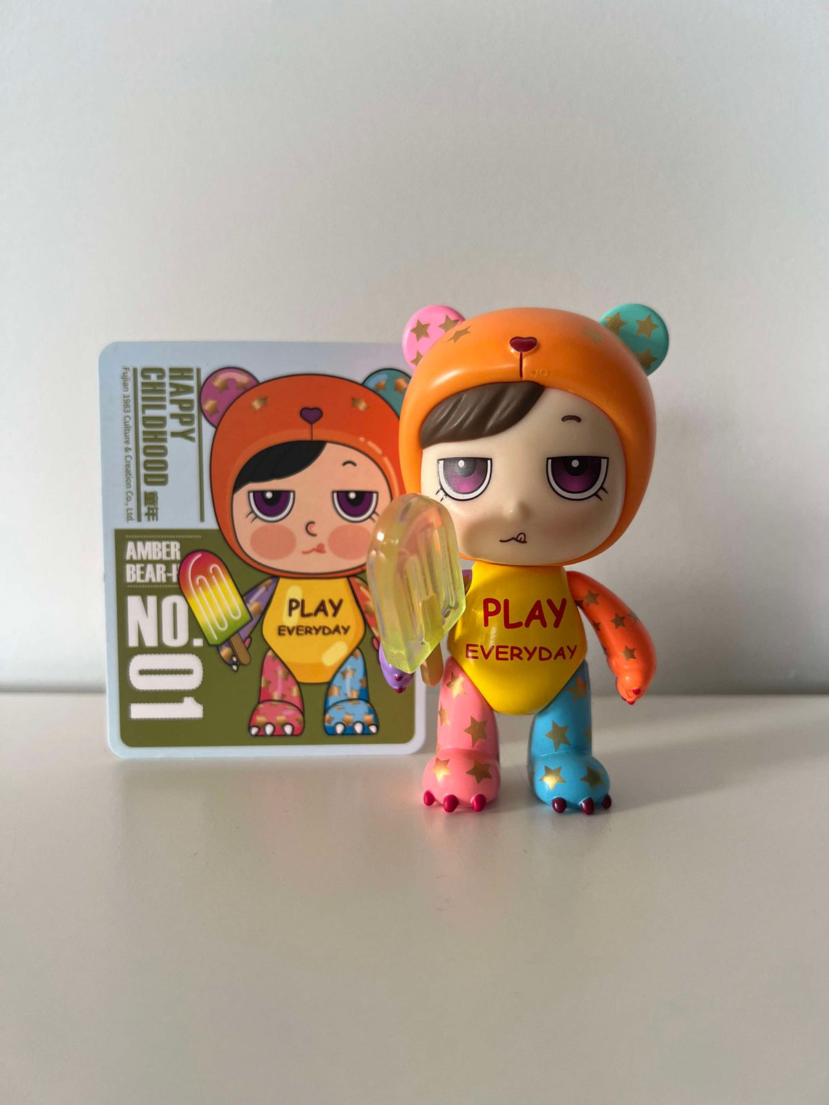 Happy Childhood - Little Amber Bear-Hug Series by Amber Works x 1983 Toys - 1