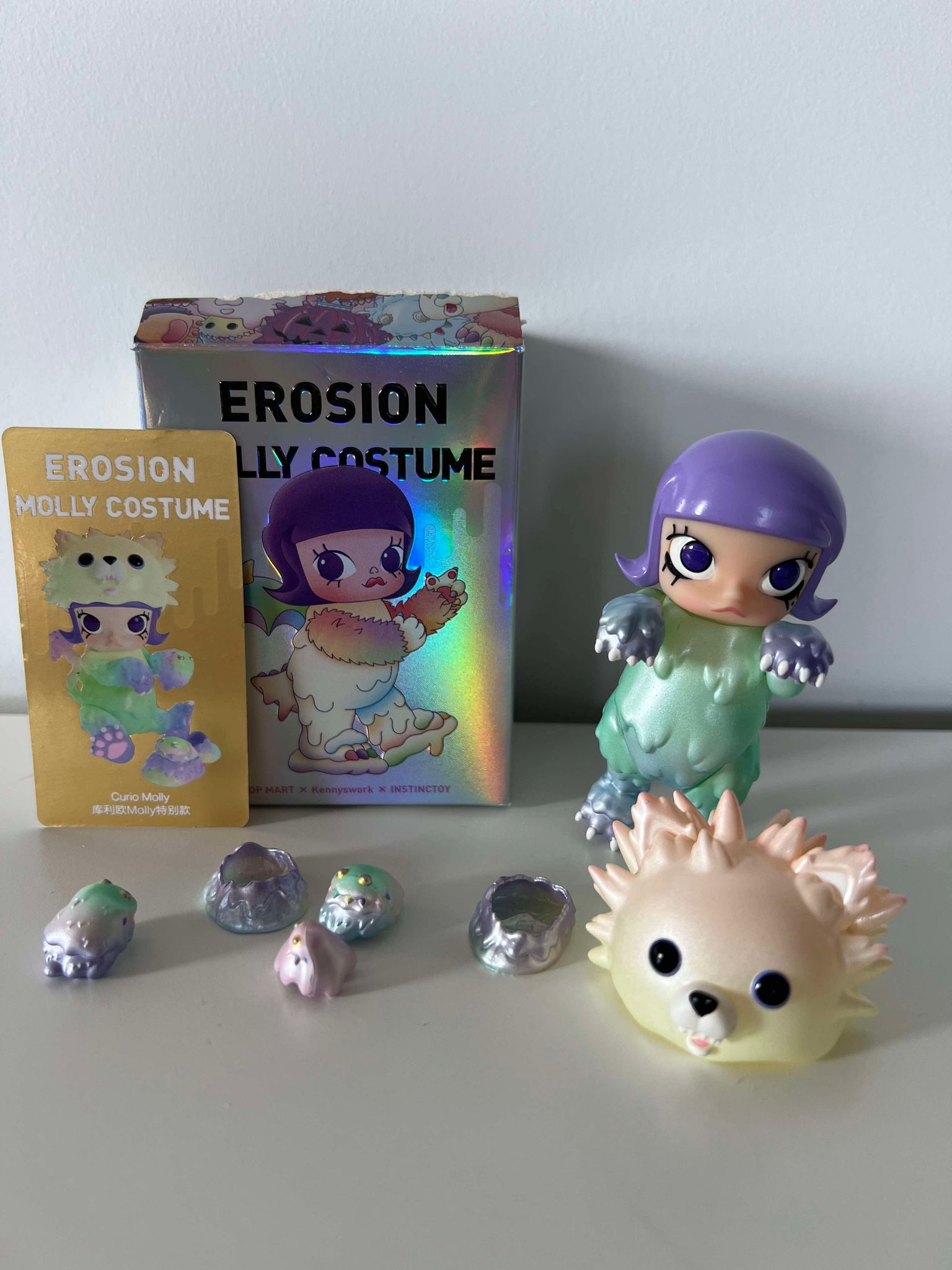 Curio Molly (GLOW IN THE DARK) | *Variant* - Erosion Molly Costume Series by Molly x Instinctoy x POP MART - 2