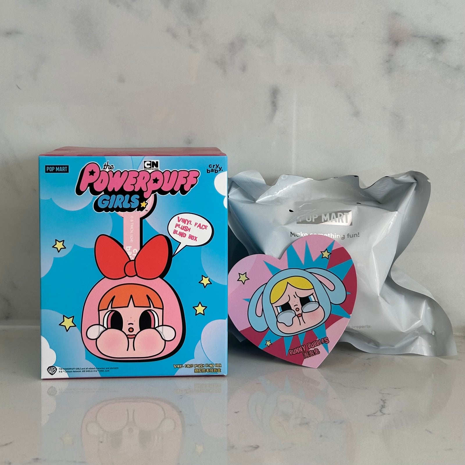 Bunny Bubbles - CRYBABY × Powerpuff Girls Series-Vinyl Face Plush by POPMART - 1