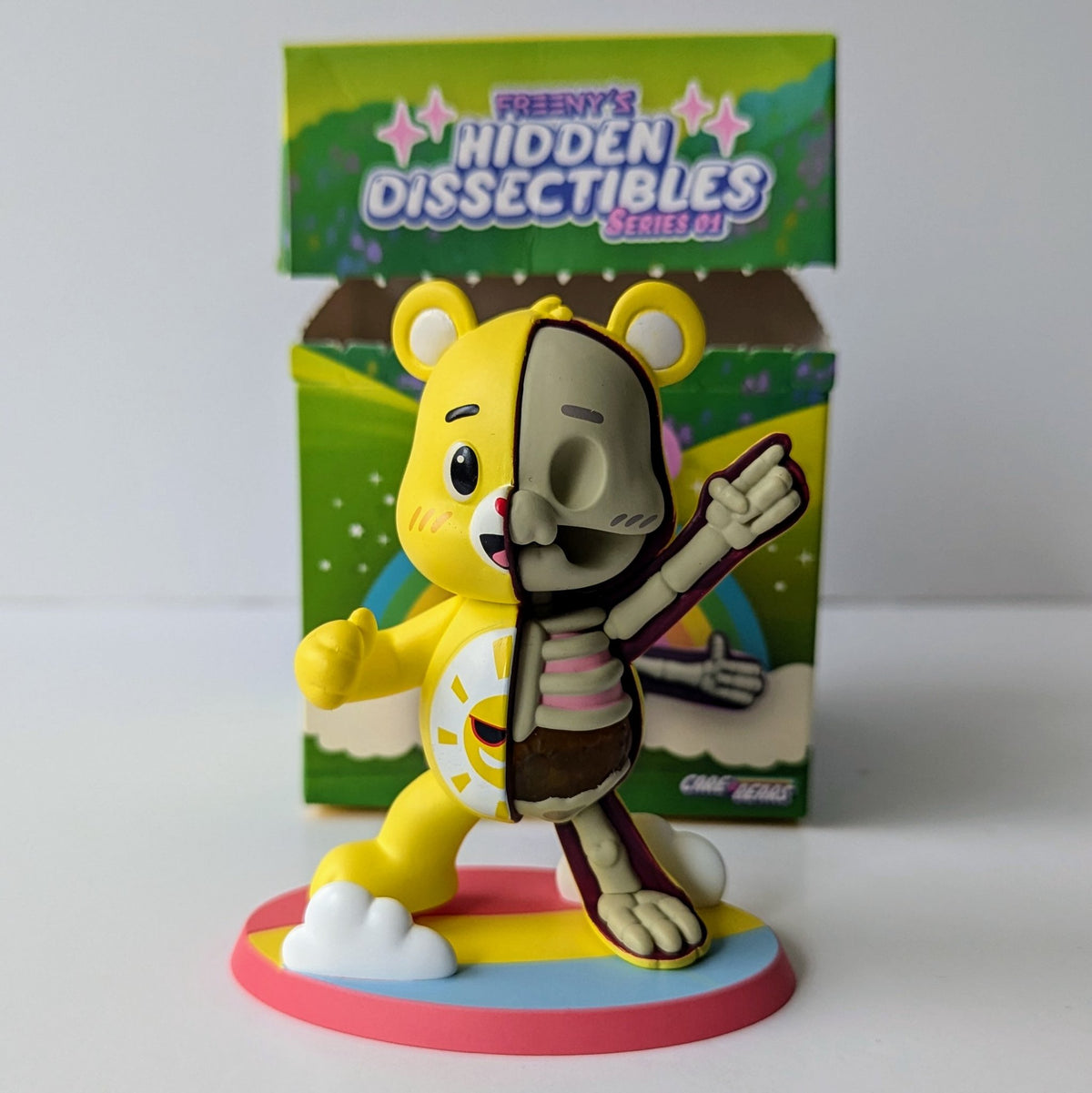 Funshine Bear - Freeny&#39;s Hidden Dissectibles Care Bears Series One - Mighty Jaxx - 1